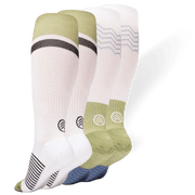 Men's Extended Size Compression Socks with Grips (Pack of 2)