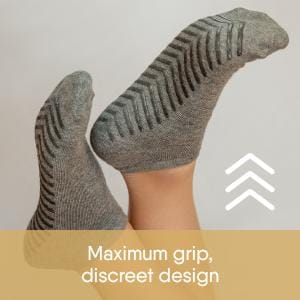 Gripjoy Men's Low Cut Socks with Grips (Pack of 3) - Maroon / Blue / Green