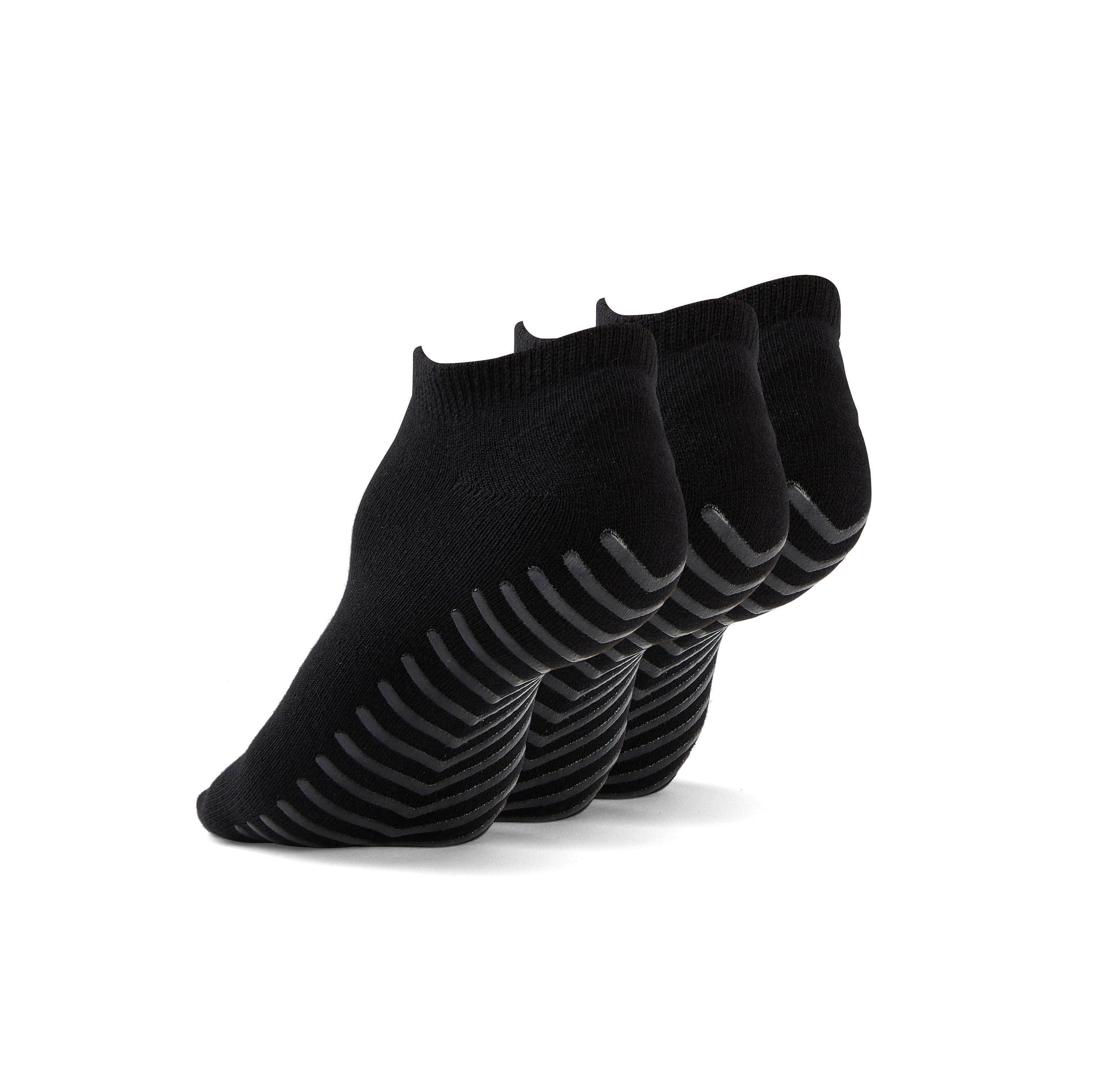 Gripjoy Men's Low Cut Socks with Grips (Pack of 3) - Men's Low Cut Socks with Grips (Pack of 3)