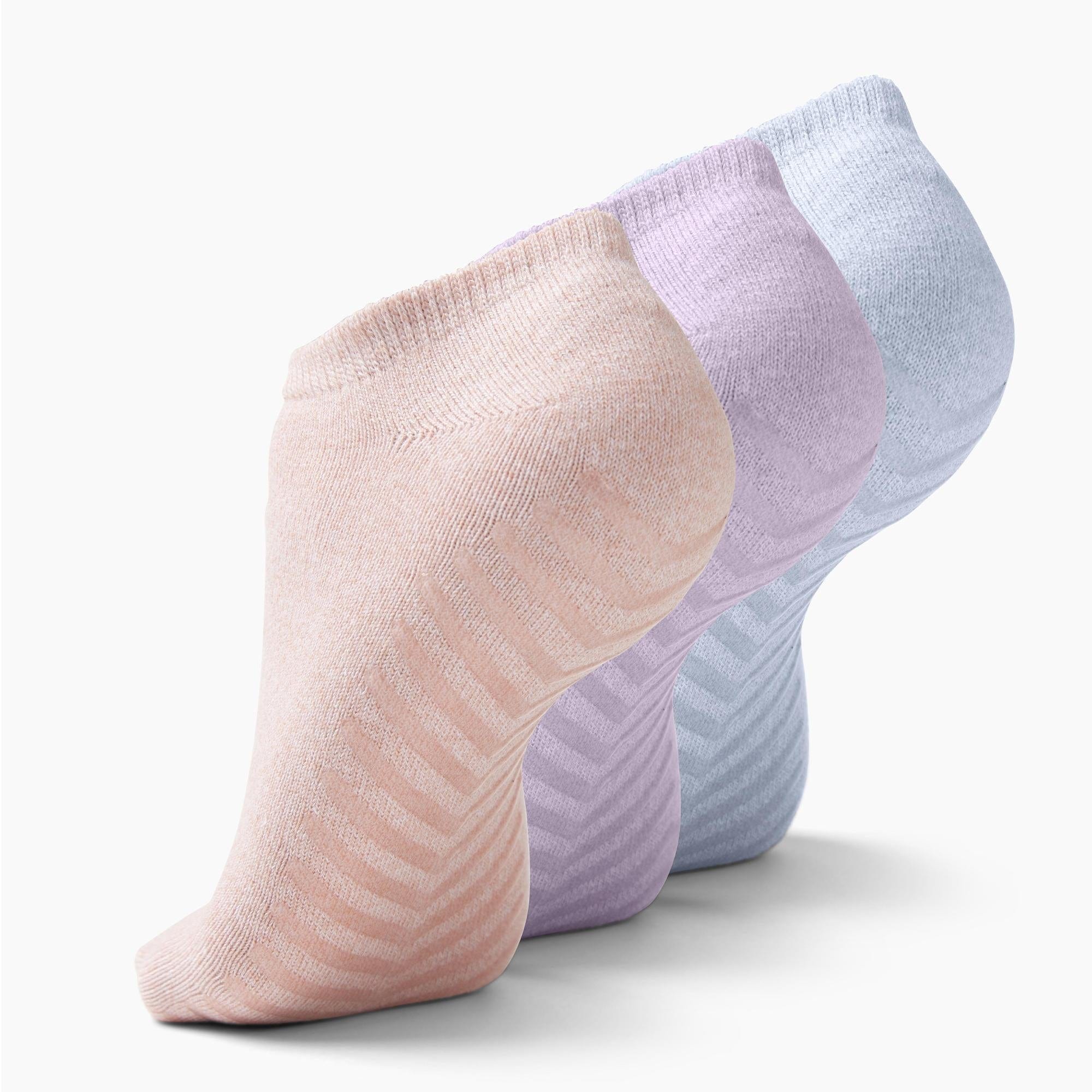 Gripjoy Women's Low Cut Socks with Grips (Pack of 3) - Women's Low Cut Socks with Grips (Pack of 3)
