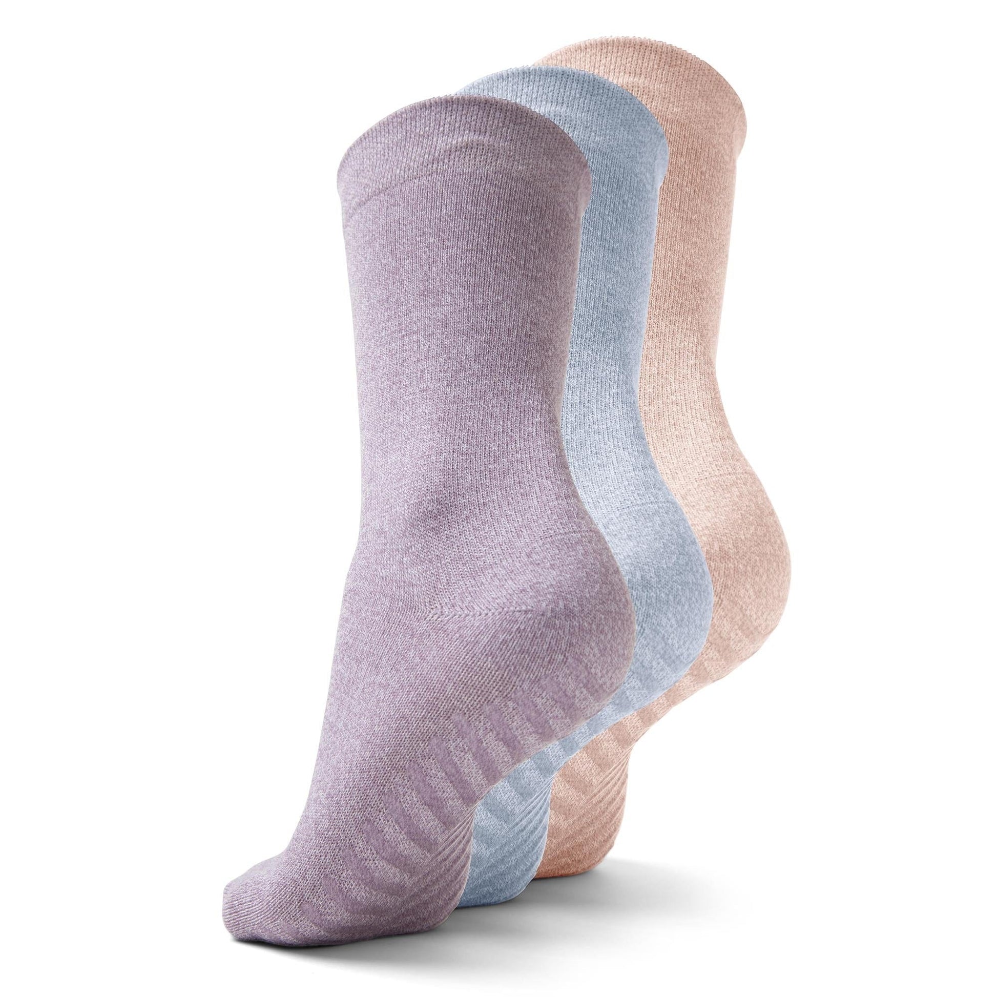 Gripjoy Women's Crew Socks with Grips (Pack of 3) - Women's Crew Socks with Grips (Pack of 3)