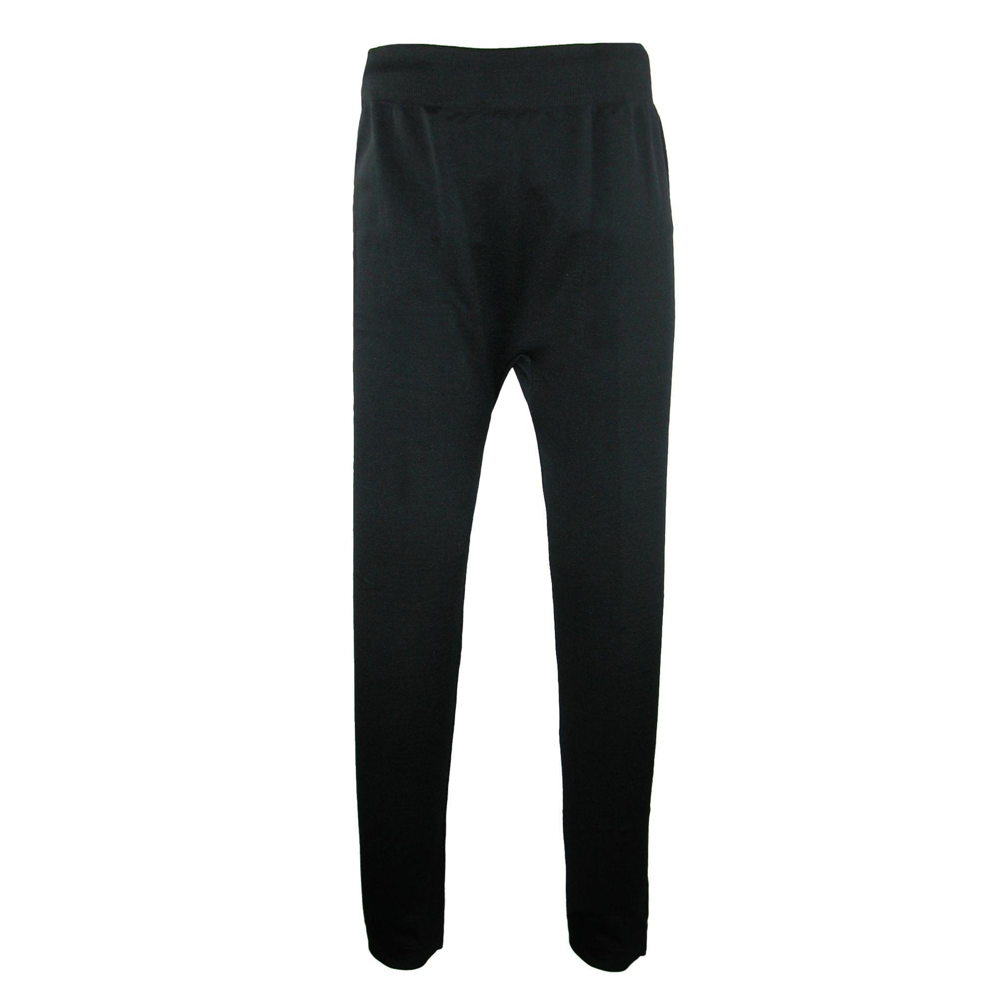 CTM® Women's Plus Size Fleece Lined Leggings - Black