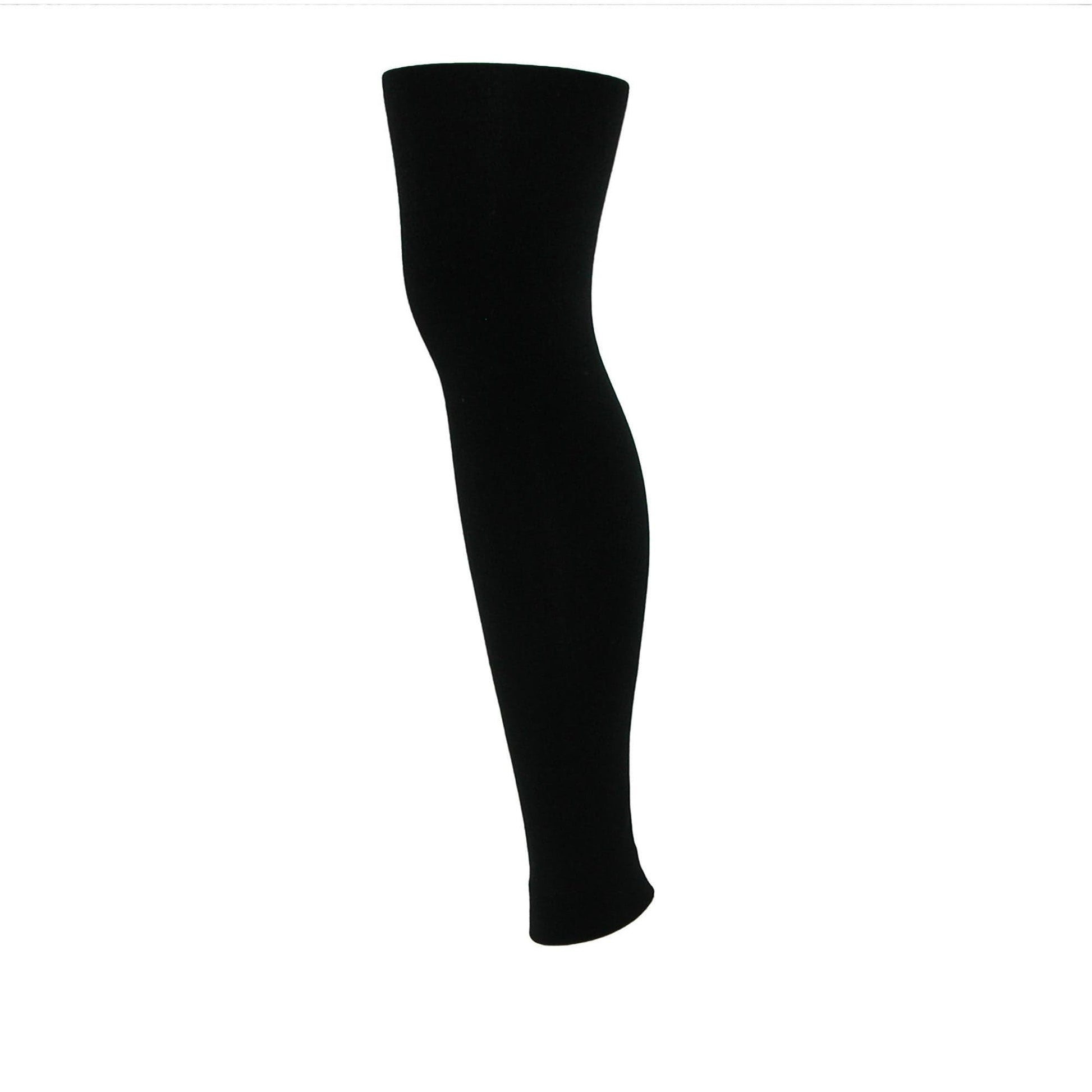 CTM® Women's Plus Size Fleece Lined Leggings - Black