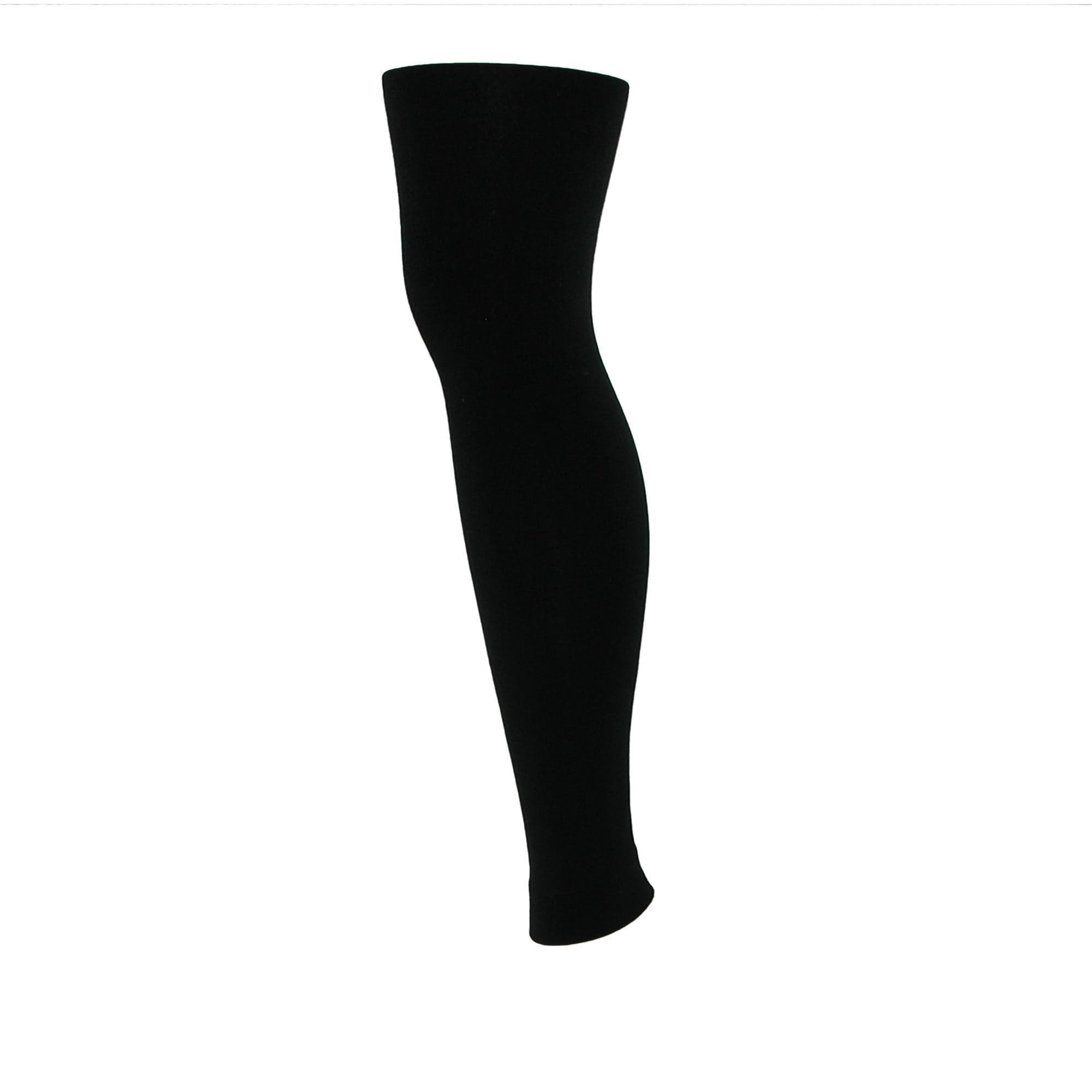 CTM® Women's Plus Size Fleece Lined Leggings - Black