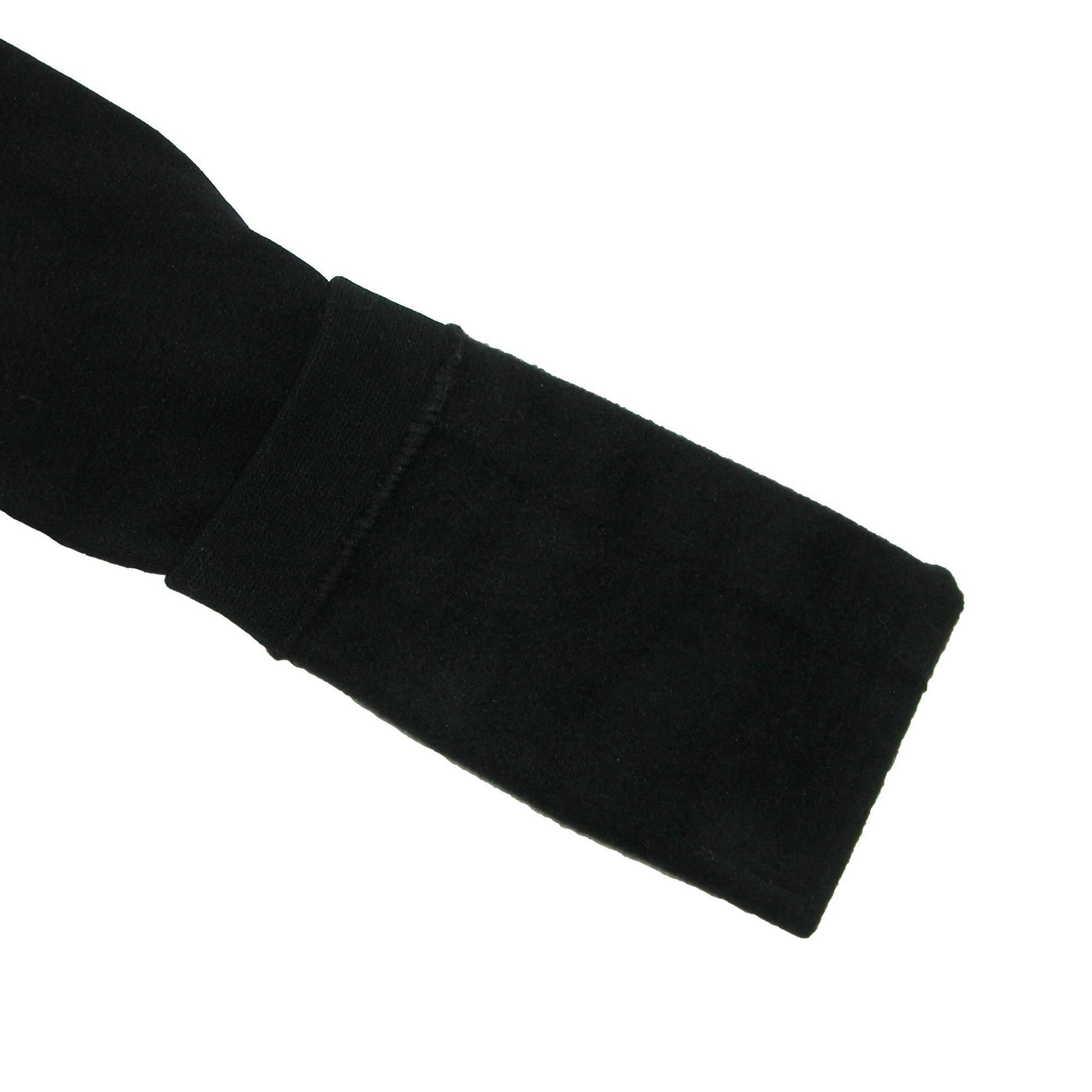 CTM® Women's Plus Size Fleece Lined Leggings - Black