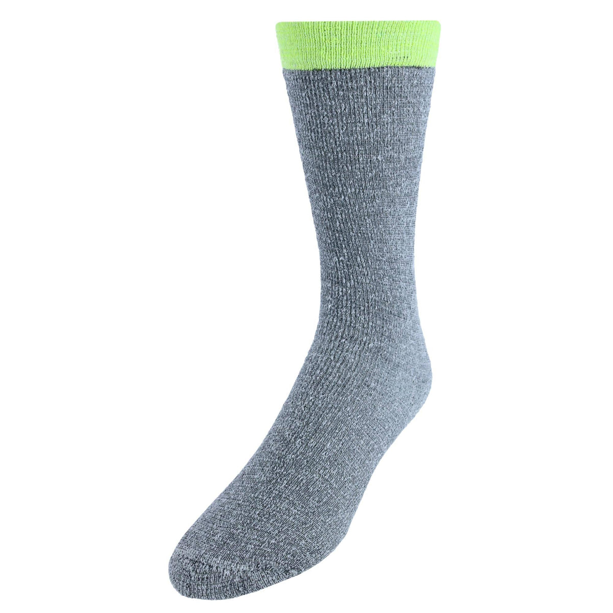 CTM® Men's Hi-Vis Work Boot Socks (2 Pack) - Gray