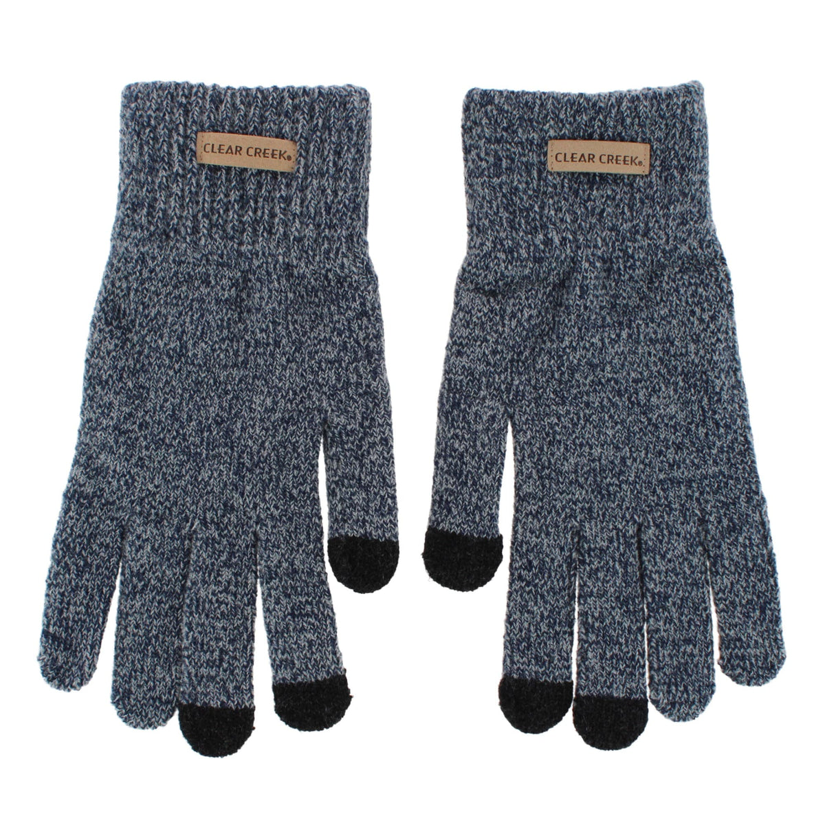 Clear Creek Men's Marled Knit Touchscreen Winter Gloves - Gray