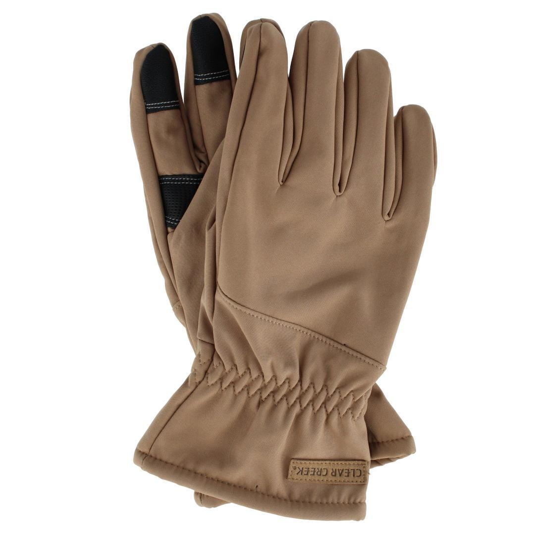 Clear Creek Men's Woven Stretch Solid Color Winter Texting Glove
