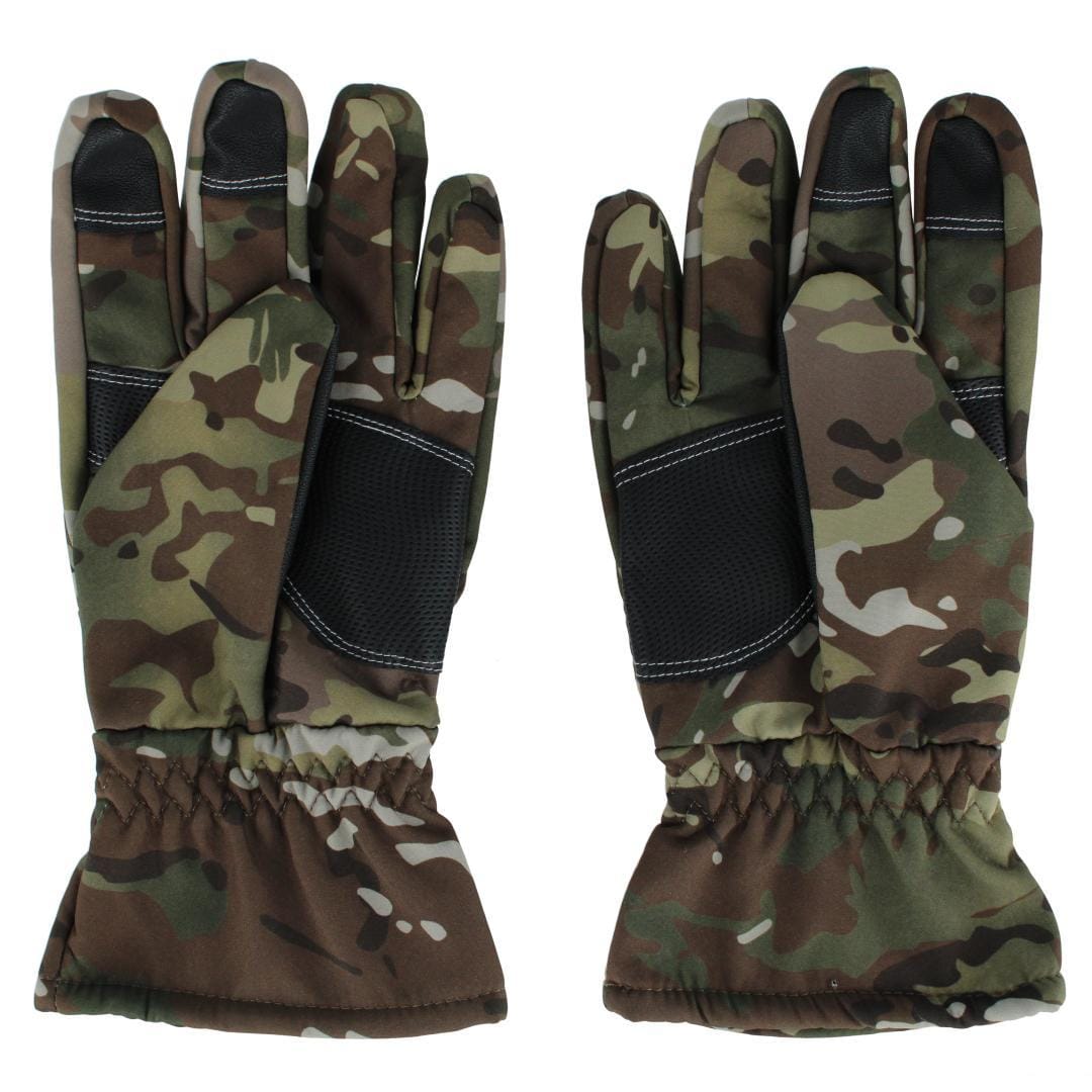 Clear Creek Men's Woven Stretch Camo Print Winter Texting Glove - Camo