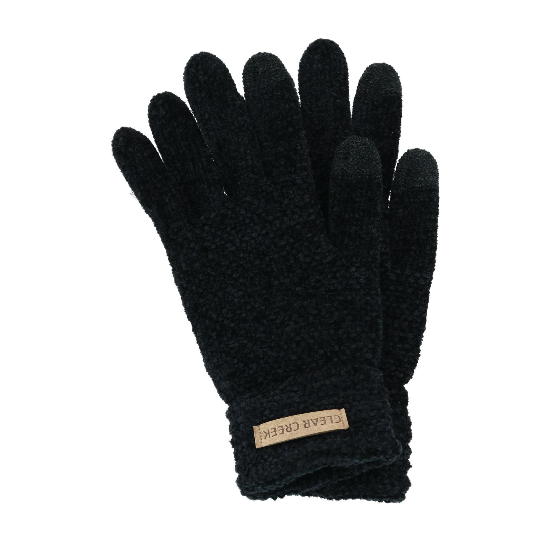Clear Creek Women's Chenille Touchscreen Texting Glove - Black