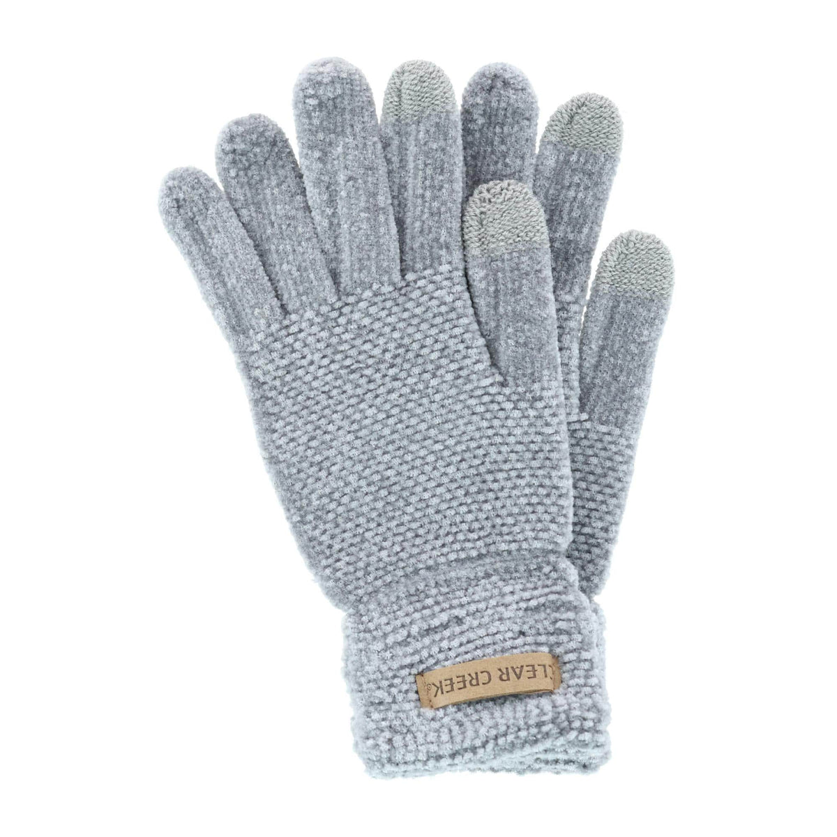 Clear Creek Women's Chenille Touchscreen Texting Glove - Gray