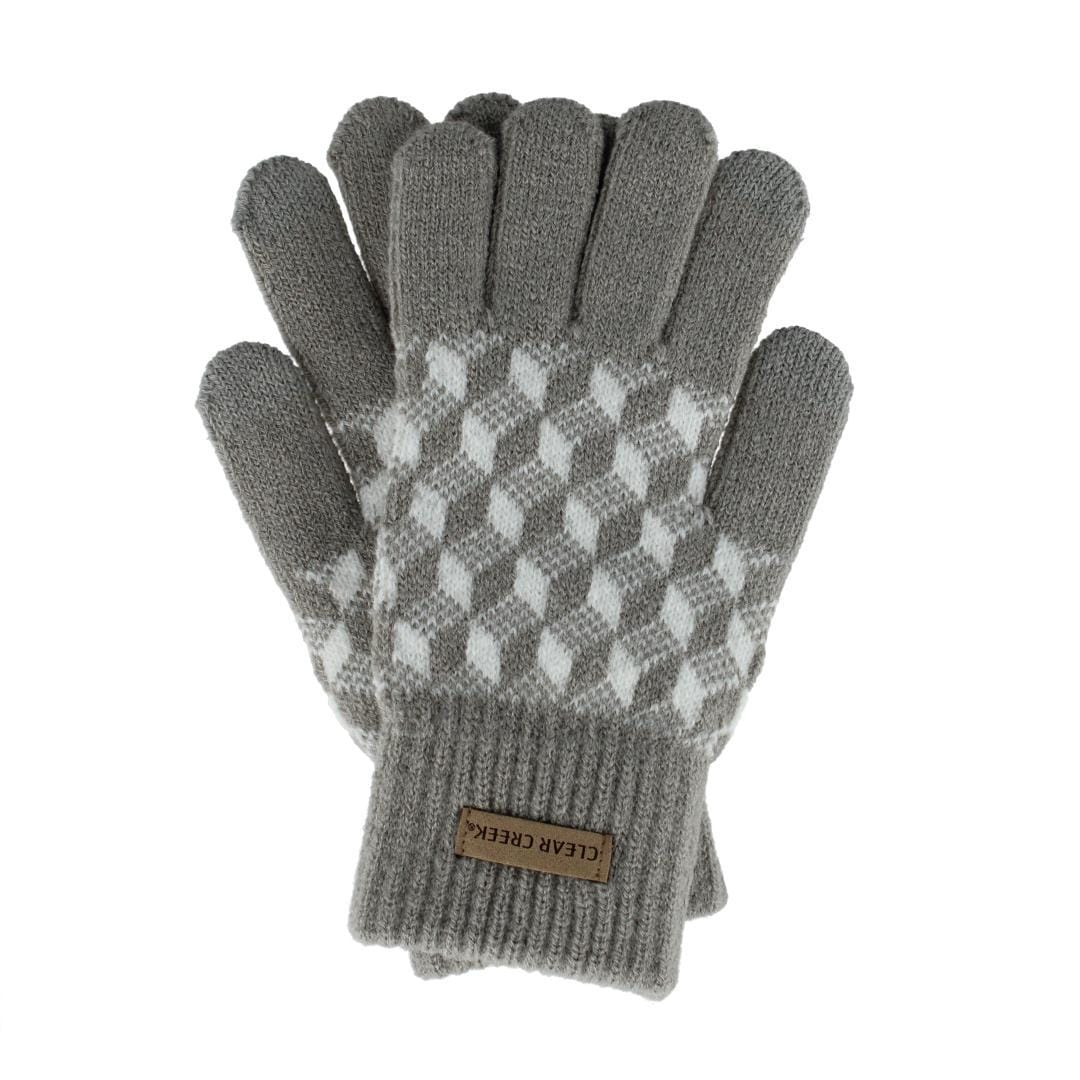 Clear Creek Women's Jacquard Touch Screen Winter Gloves