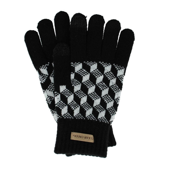 Women's Jacquard Touch Screen Winter Gloves