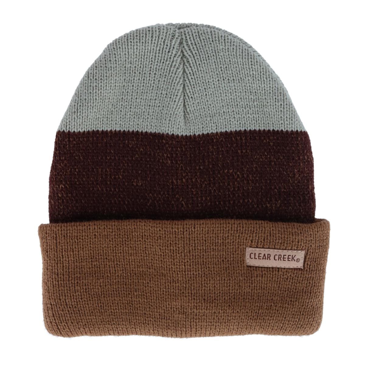 Clear Creek Men's Knit Tri-Color Winter Cuff Hat - Men's Knit Tri-Color Winter Cuff Hat