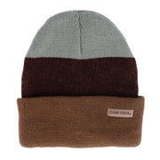 Men's Knit Tri-Color Winter Cuff Hat