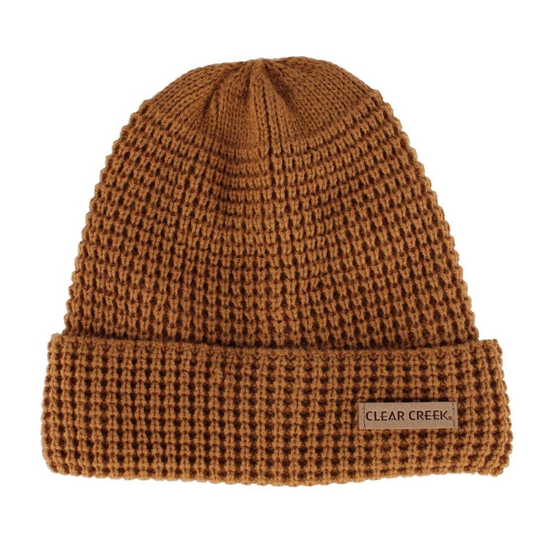 Clear Creek Men's Waffle Knit Solid Color Winter Beanie Hat - Men's Waffle Knit Solid Color Winter Beanie Hat