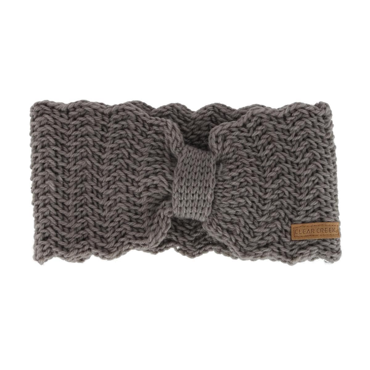 Clear Creek Women's Cinched Knit Winter Headband - Gray