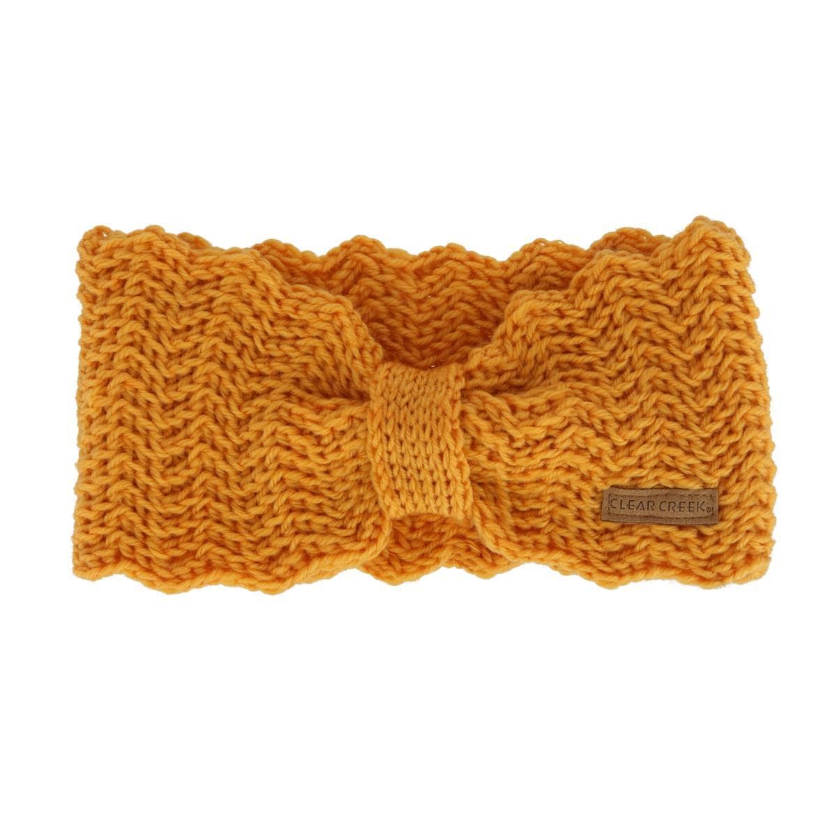 Clear Creek Women's Cinched Knit Winter Headband - Mustard