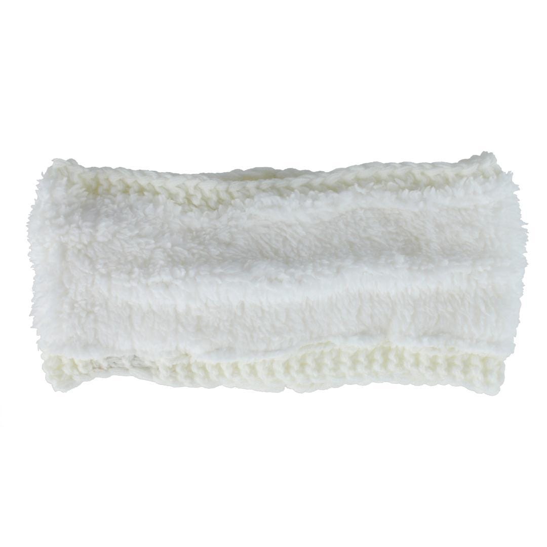 Clear Creek Women's Knit Wrap Around Winter Headband - White