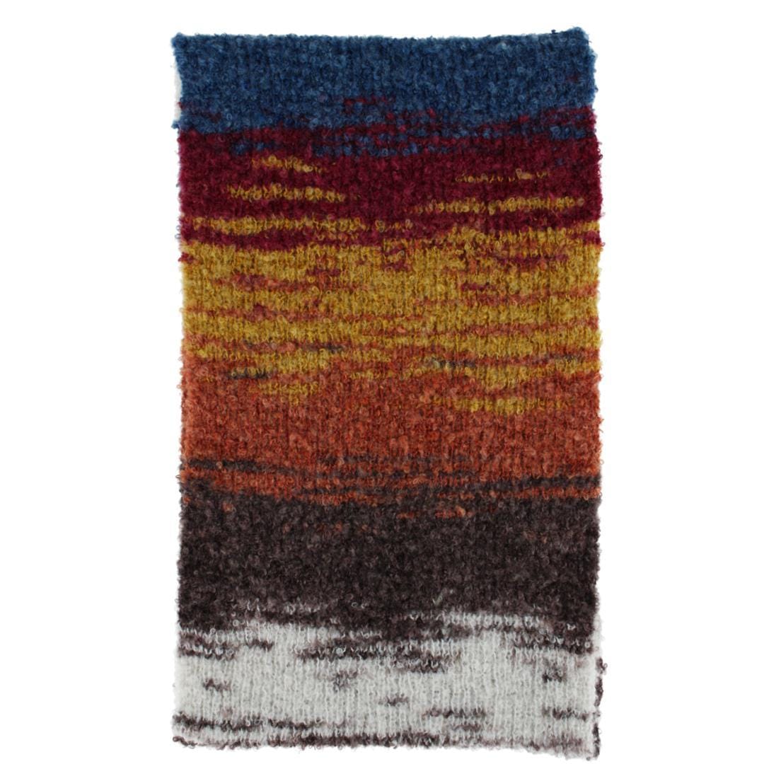 Clear Creek Women's Multi Color Curly Knit Winter Scarf - Yellow