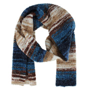Women's Multi Color Curly Knit Winter Scarf