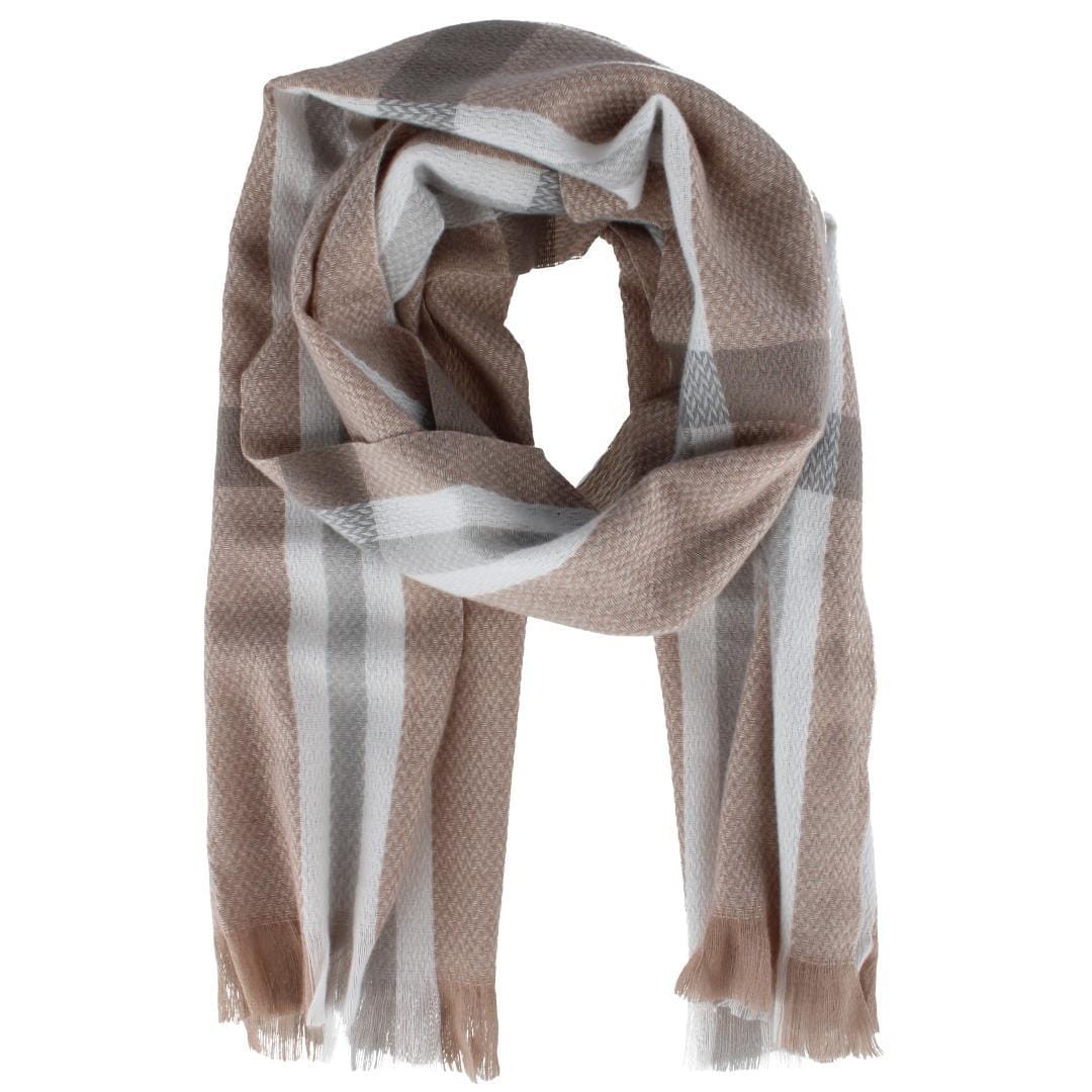 Clear Creek Women's Plaid Winter Scarf with Fringe