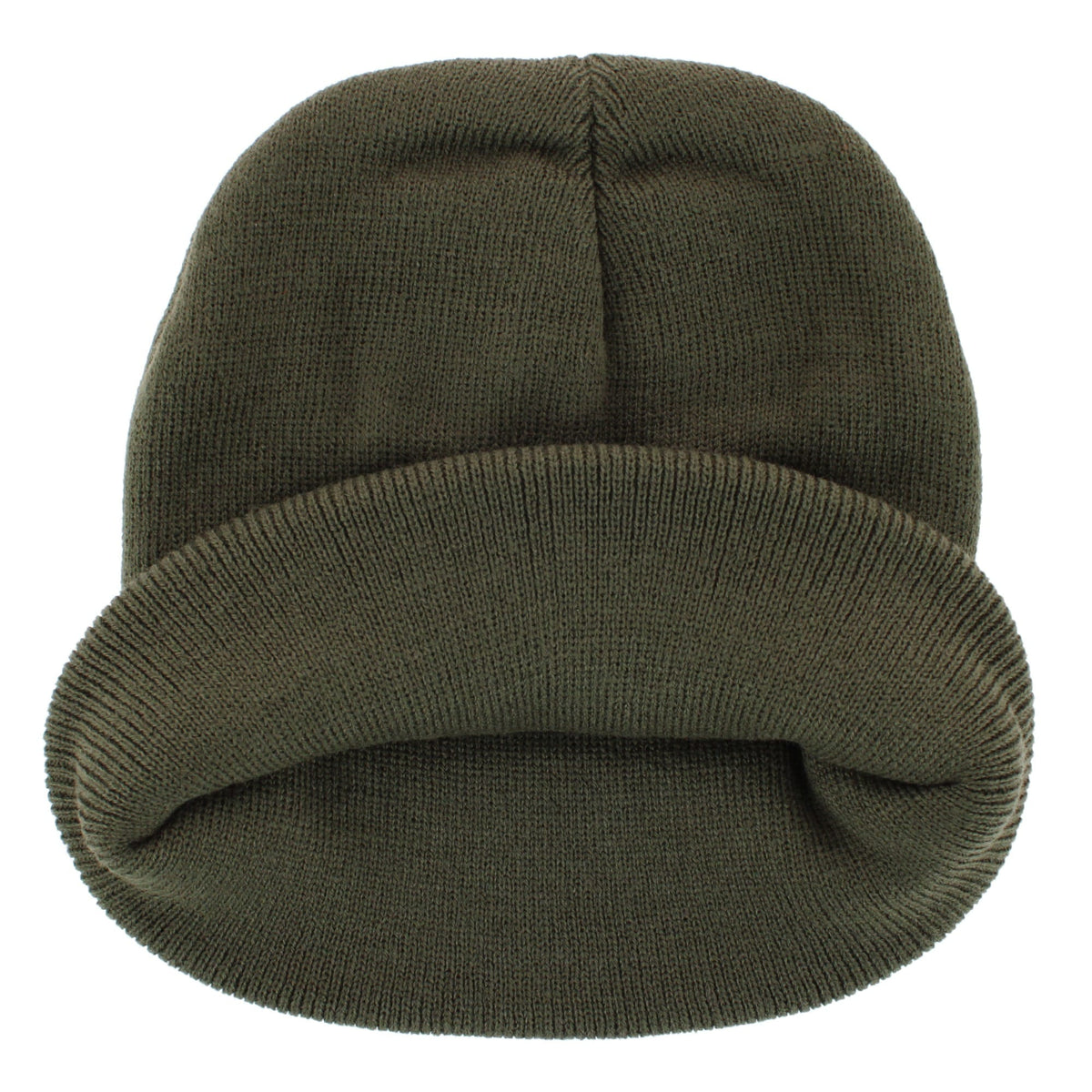 Job Site Men's Knit Winter Beanie Cuff Hat, 2 Pack, Black & Color - Green