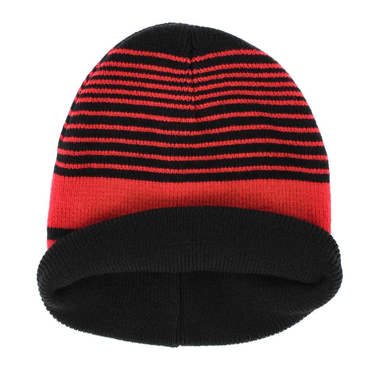 Escape Boys' Stripe Winter Beanie Hat and Gloves Set Ages 4-8 - Red