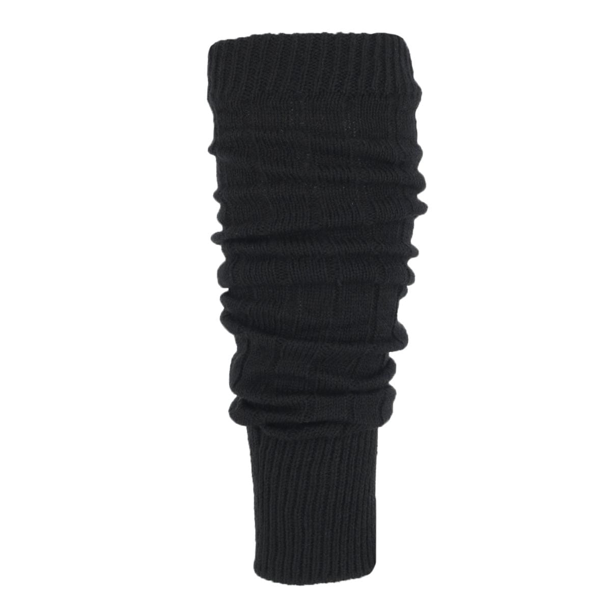 Gold Medal Women's Wide Ribbed Solid Legwarmers (1 Pair) - Black