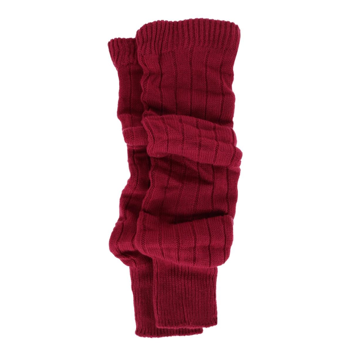 Gold Medal Women's Wide Ribbed Solid Legwarmers (1 Pair) - Red