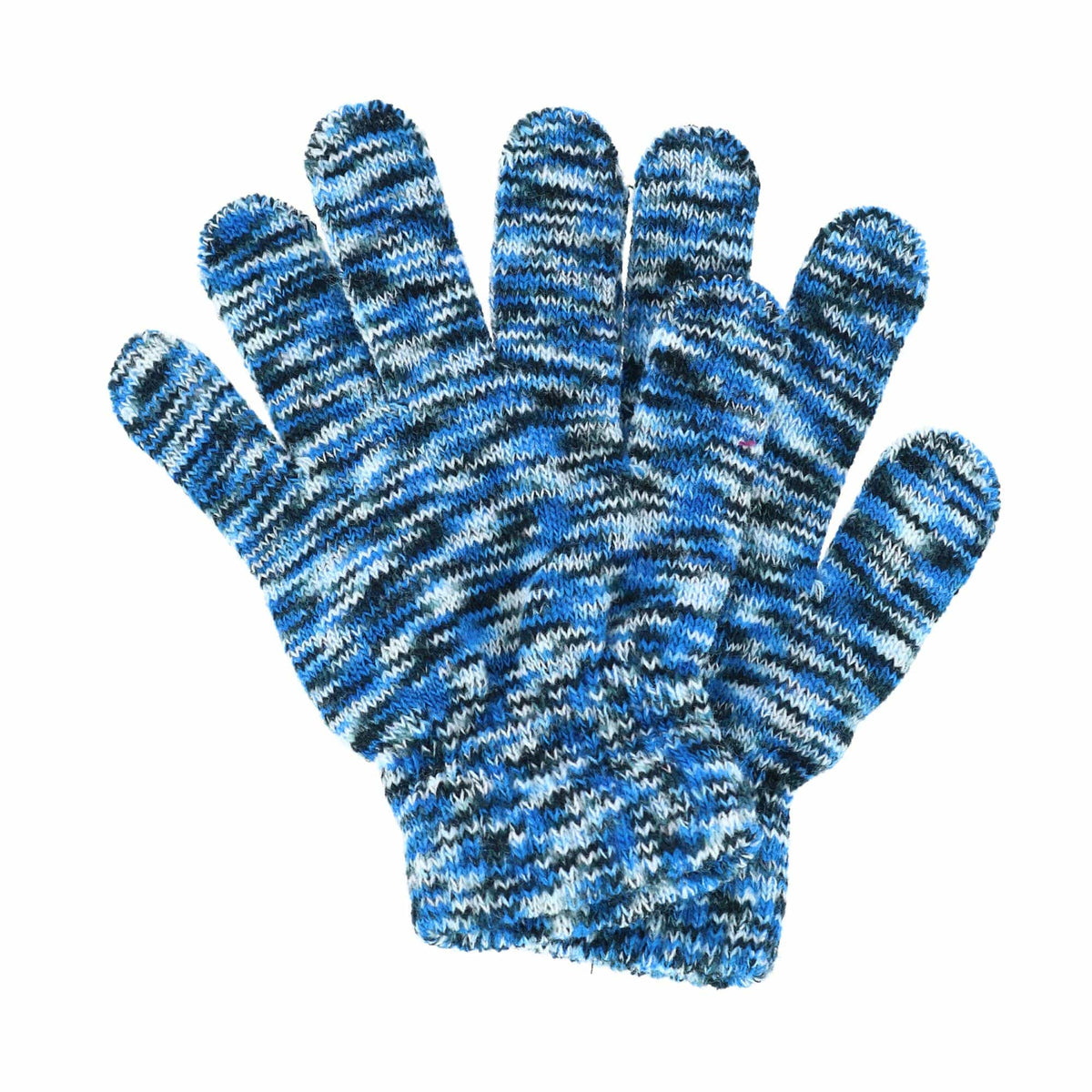 Polar Extreme Boy's One Size Multi Knit Magic Gloves (Pack of 3) - Blue