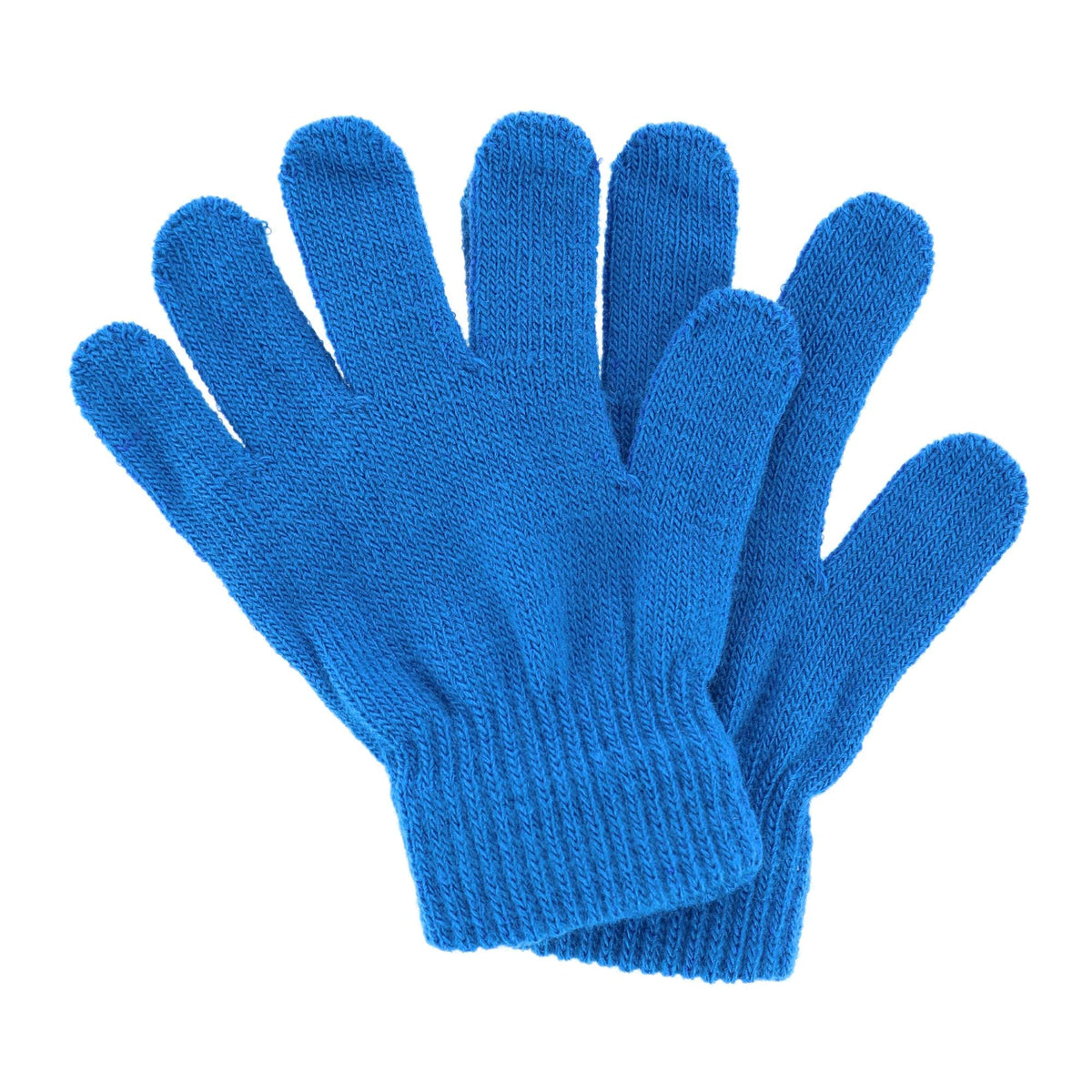Polar Extreme Boy's One Size Multi Knit Magic Gloves (Pack of 3) - Blue
