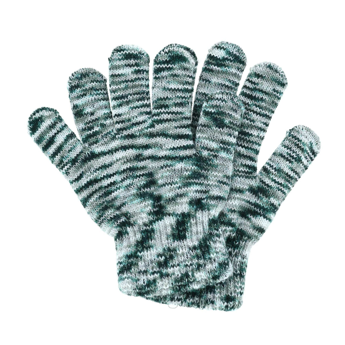 Polar Extreme Boy's One Size Multi Knit Magic Gloves (Pack of 3) - Gray
