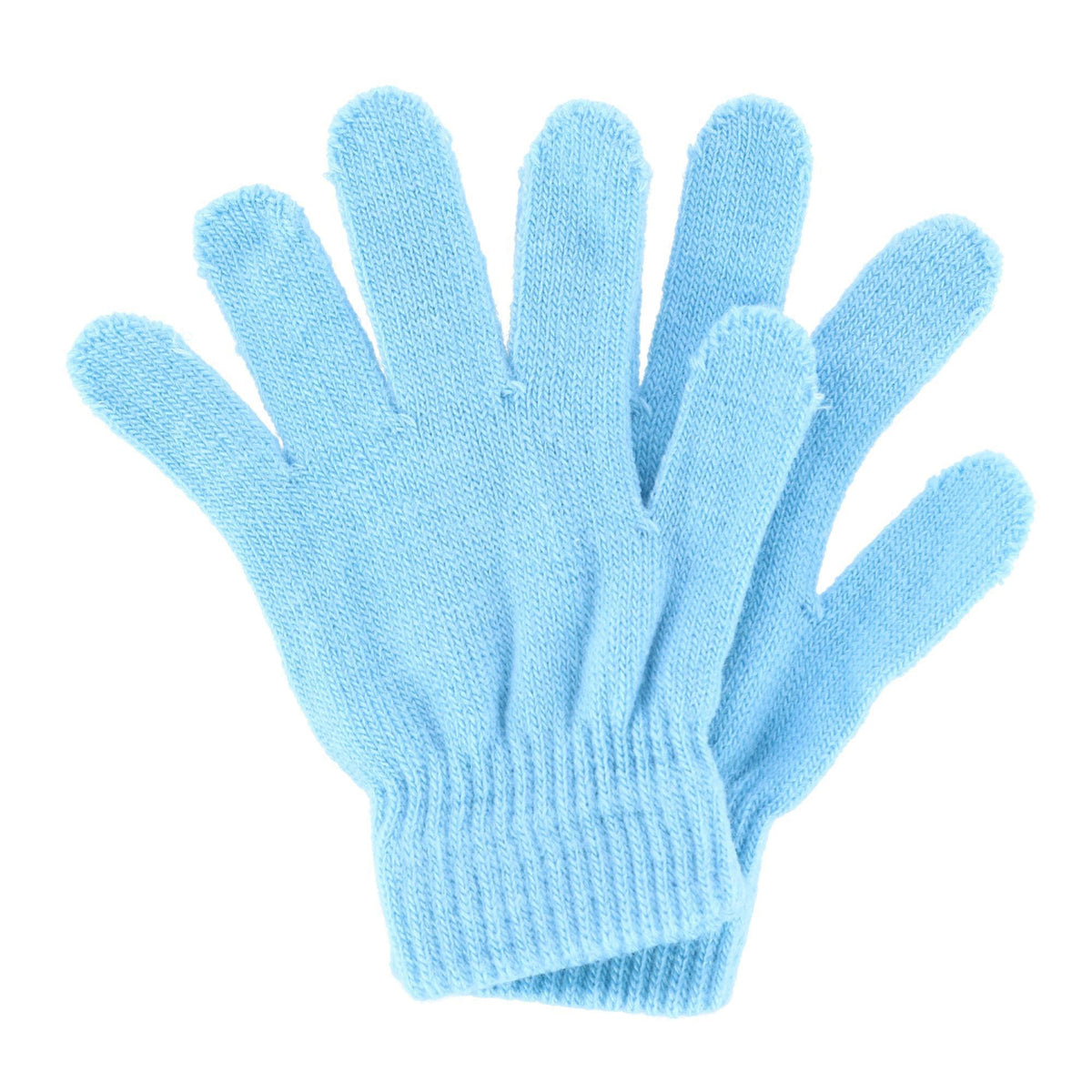 Polar Extreme Girl's One Size Multi Knit Magic Gloves (Pack of 3) - Blue