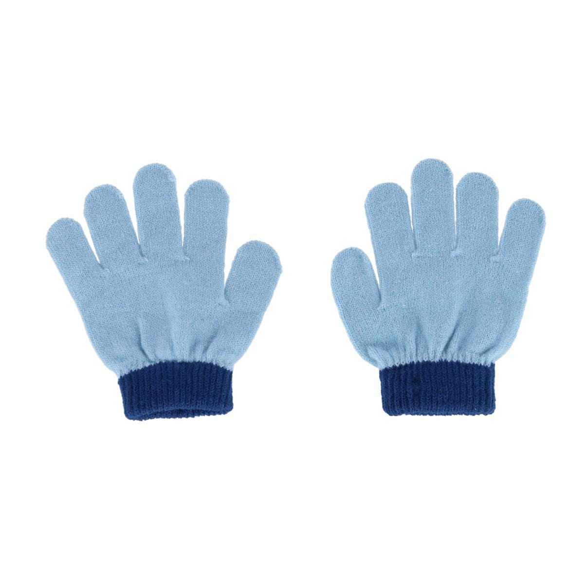Polar Extreme Kids' Toddler Cable Knit Winter Beanie and Mitten Set - Blue