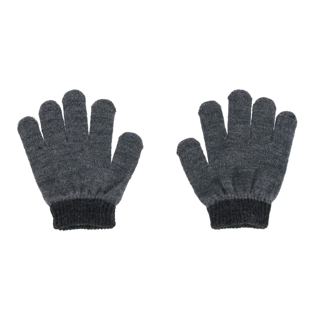Polar Extreme Kids' Toddler Cable Knit Winter Beanie and Mitten Set - Dark Gray
