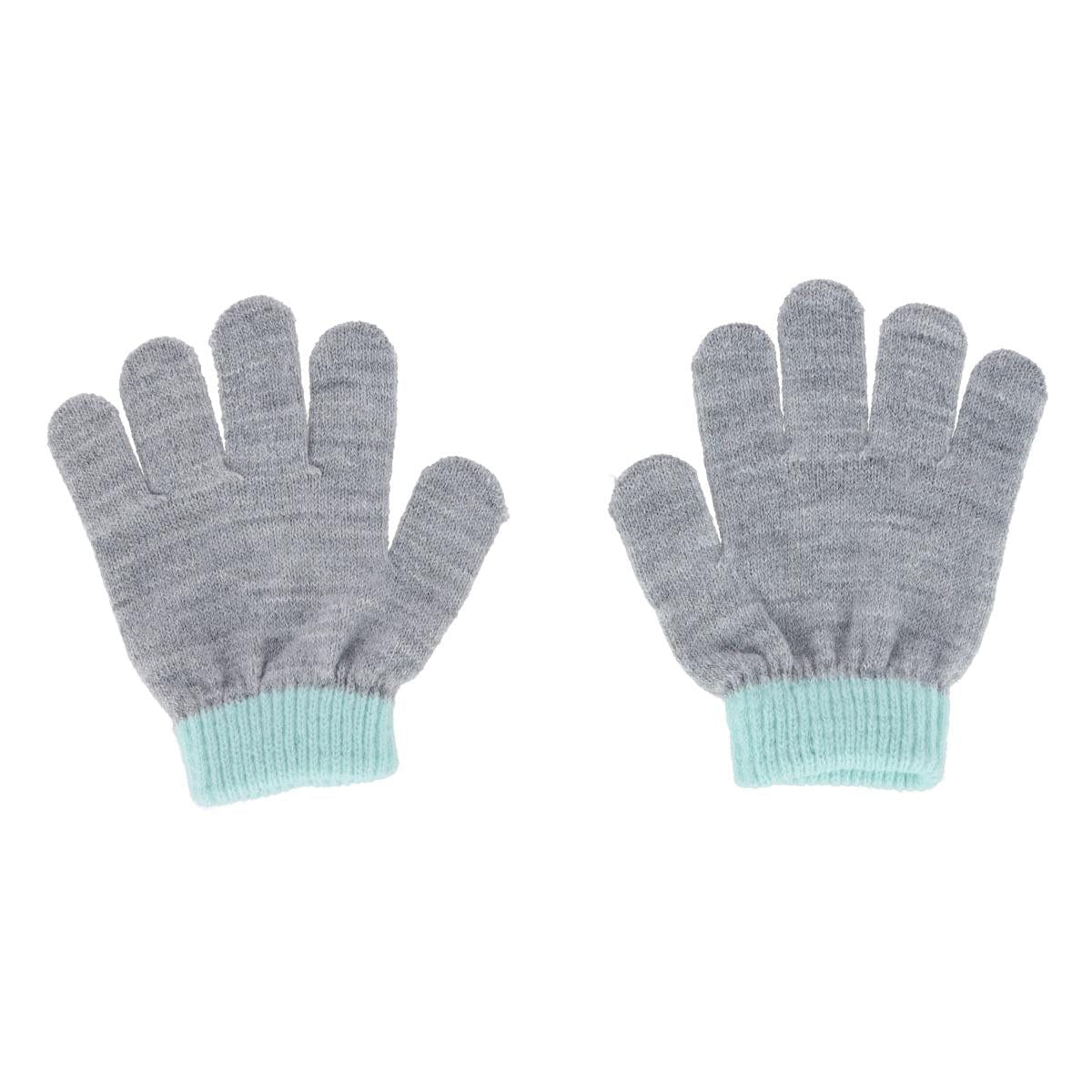 Polar Extreme Kids' Toddler Cable Knit Winter Beanie and Mitten Set - Light Gray