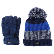 Boy's Lined Beanie and Ski Glove Winter 2 Piece Set