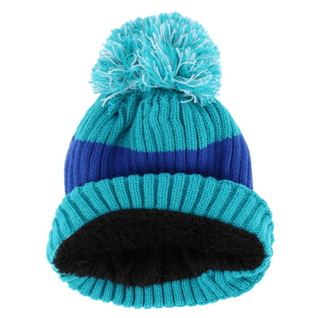 Polar Extreme Girl's Lined Beanie and Ski Glove Winter 2 Piece Set - Blue