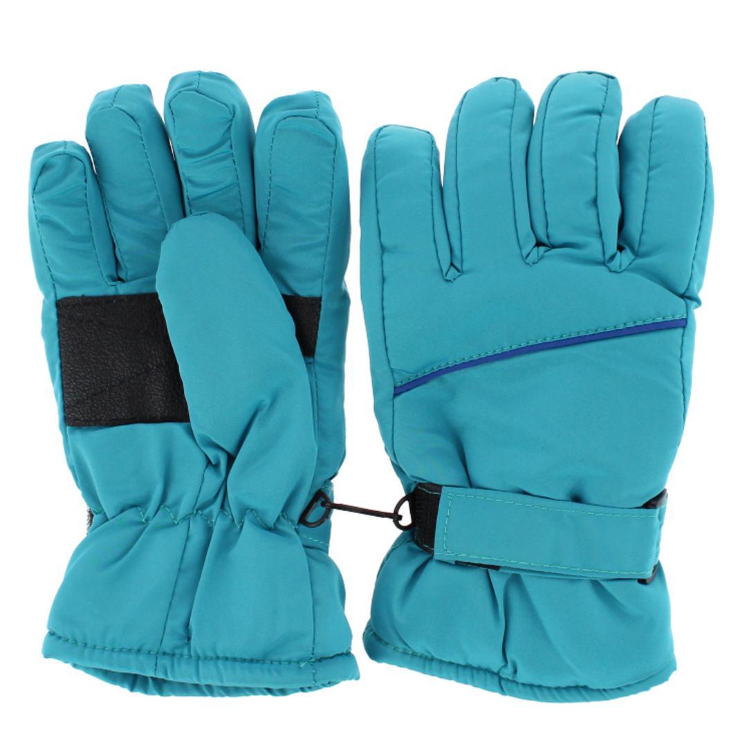 Polar Extreme Girl's Lined Beanie and Ski Glove Winter 2 Piece Set - Blue