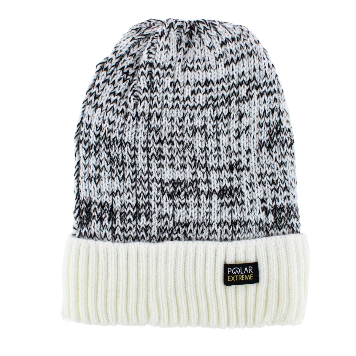 Polar Extreme Boys' Marled Ribbed Winter Beanie & Gloves Set - White