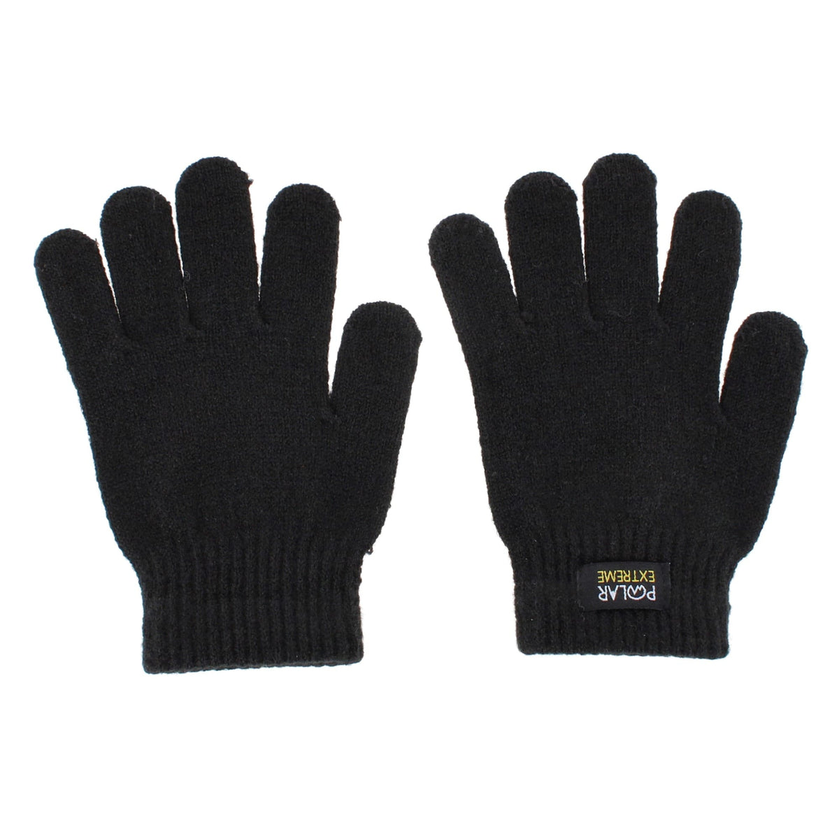 Polar Extreme Boys' Marled Ribbed Winter Beanie & Gloves Set - White