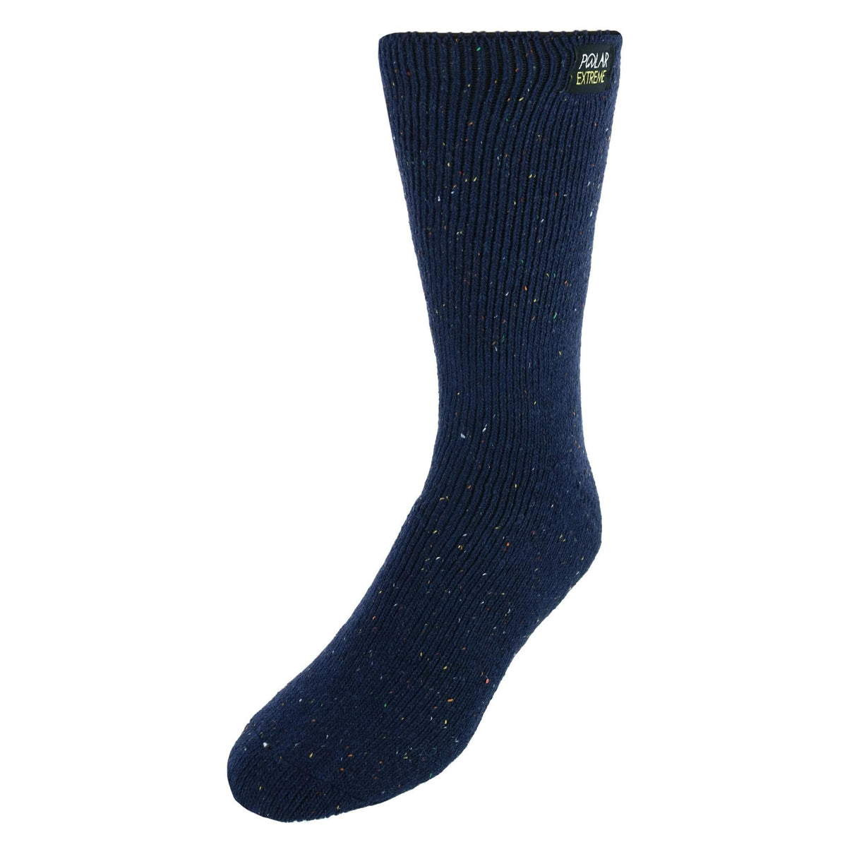 Polar Extreme Men's Assorted Stripes and Solids Slipper Socks - Nay Marled