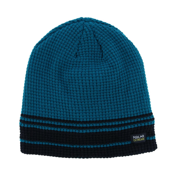 Kids' One Size Ribbed Knit Striped Winter Hat