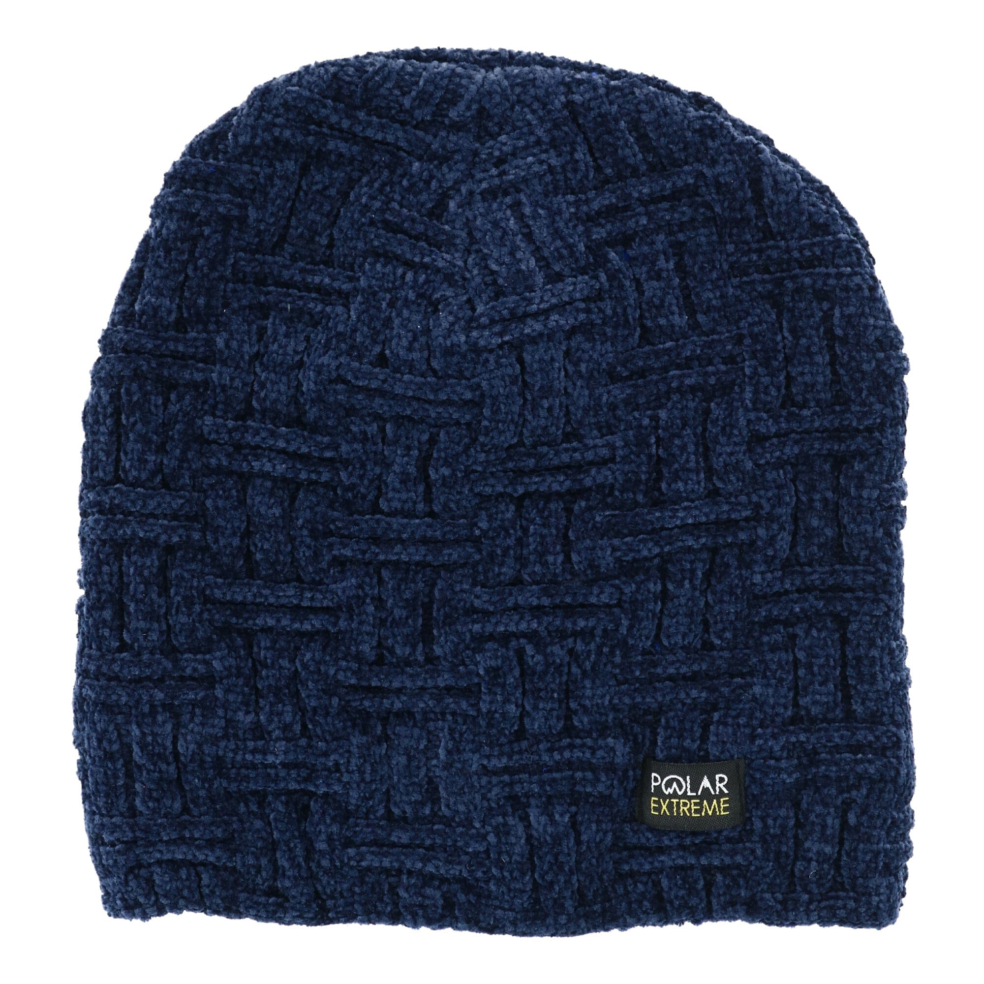 Polar Extreme Chenille Winter Beanie Hat - Navy