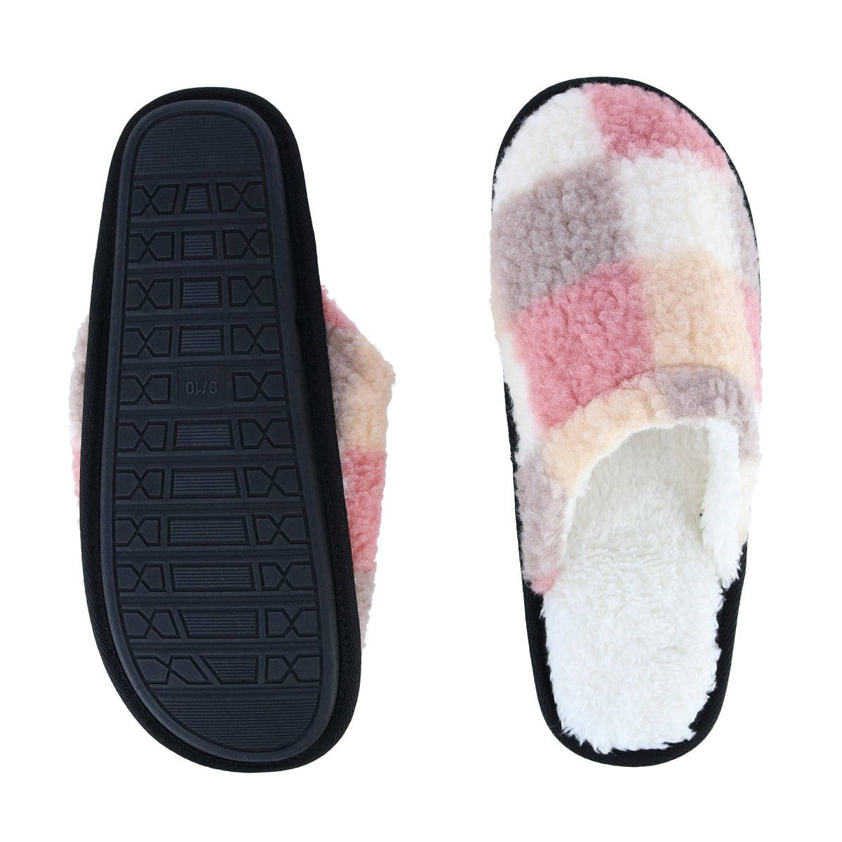 Polar Extreme Women's Multi Color Sherpa Lined Slippers - Multi