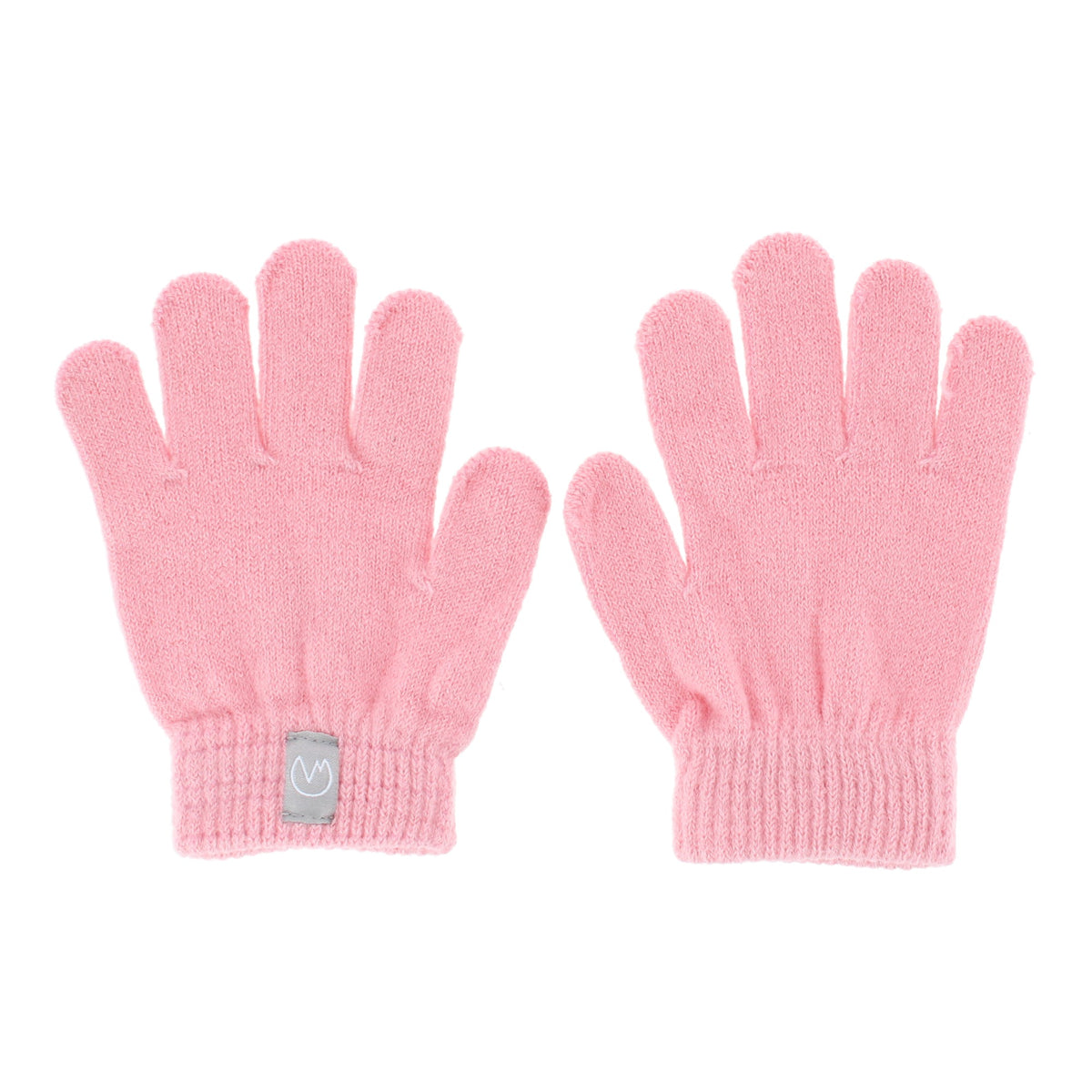 Polar Extreme Girl's Stripe Winter Beanie Hat and Gloves Set - Pink