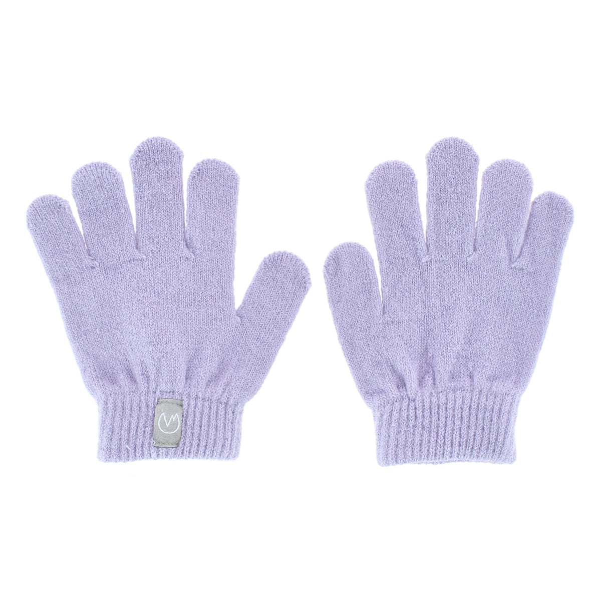 Polar Extreme Girl's Stripe Winter Beanie Hat and Gloves Set - Purple