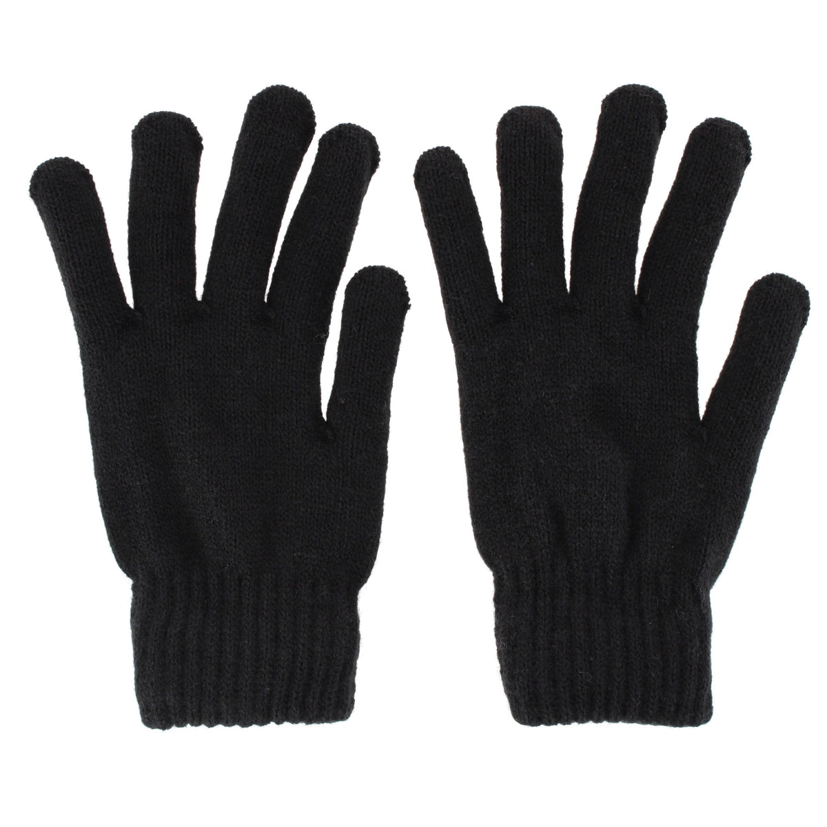 Polar Extreme Girl's Sherpa Lined Winter Gloves, Ages 8-12 - Black