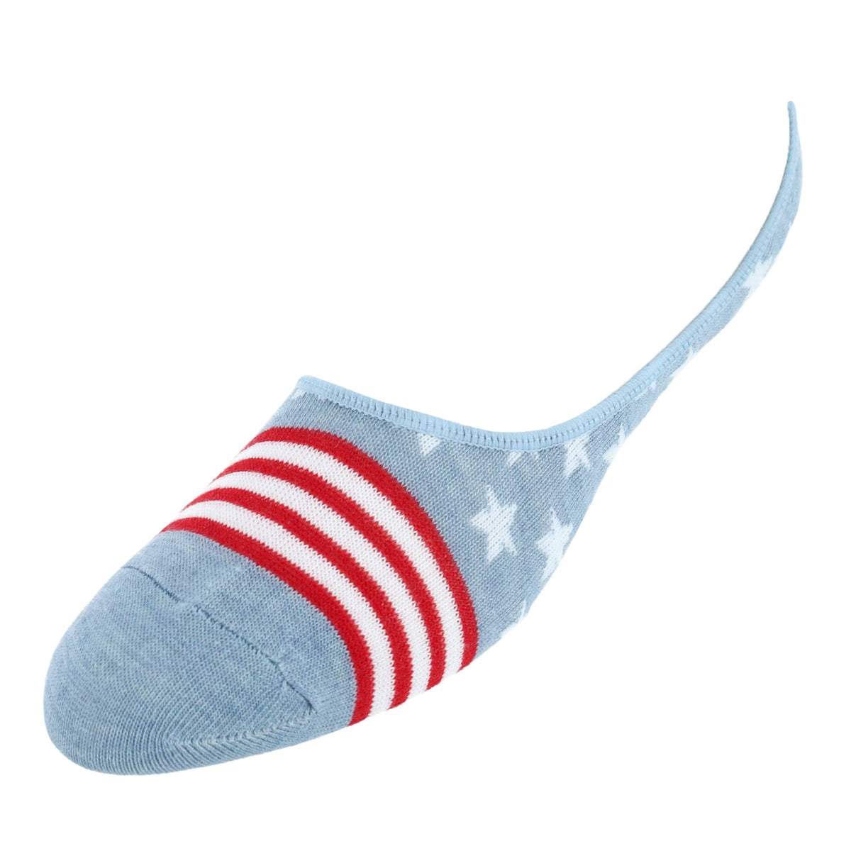 Red White & Crew Men's Low Liner Socks (3 Pair Pack) - Light Blue